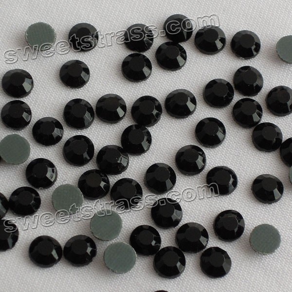 Jet Black Low Lead Rhinestones, Crystals Hotfix