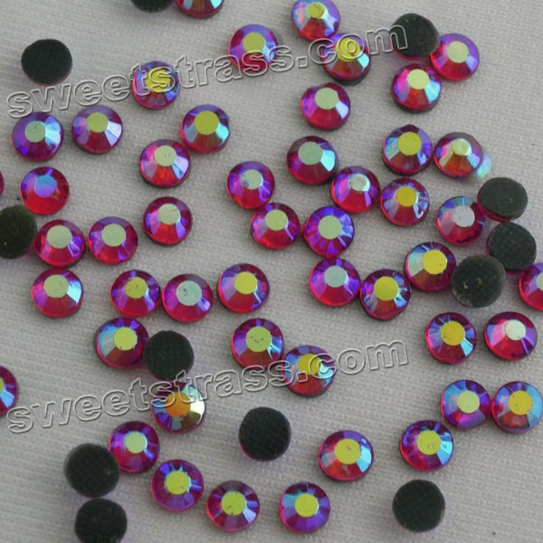 Crystal Flatback Rhinestones Wholesale China B Fuchsia AB SS30