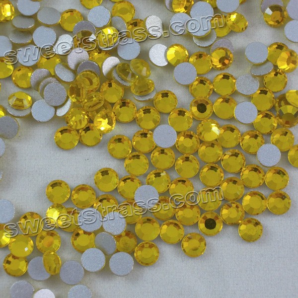 Nail Crystals Foil Back Rhinestone Citrine