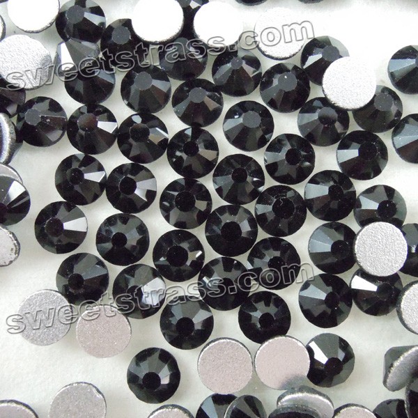 Non Hotfix Flatback Rhinestones Jet Black