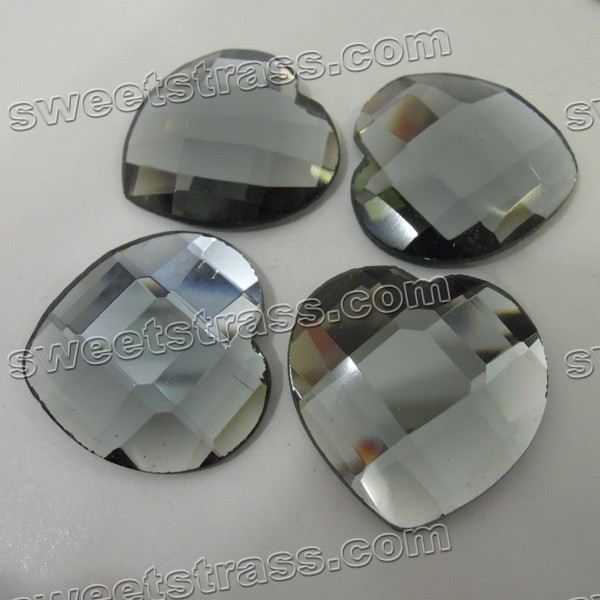 Fancy Flat Back Rhinestones Wholesale- Heart