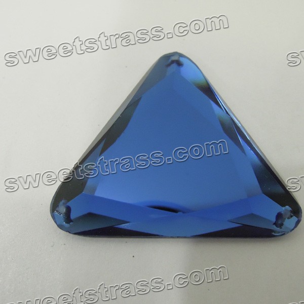 Fancy Flat Back Stones - Blue Triangle