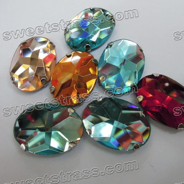 Sew On Crystal Rhinestones Embellishments In Mountings