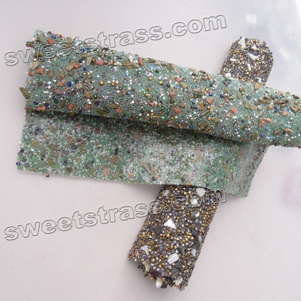 Adhesive Crystals Rhinestones Hotfix Sheets