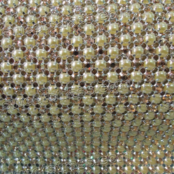 Aluminum Crystal Rhinestone Mesh Roll Wholosale