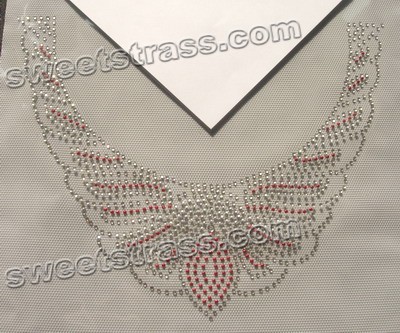 Custom Rhinestone Iron On Transfers - Collar Design