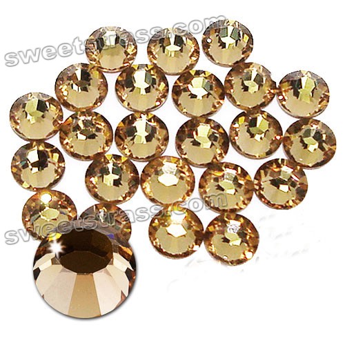 Rhinestone Austria Strasssteine Hotfix 2038 Light Colorado Topaz SS6 2MM