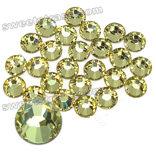 Flatback Swarovski Rhinestones Hotfix 2038 Jonquil SS10 3MM