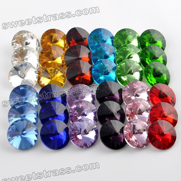 Sweet Rivoli Crystals Rhinestones 18mm Competition With Swarovski Rivoli