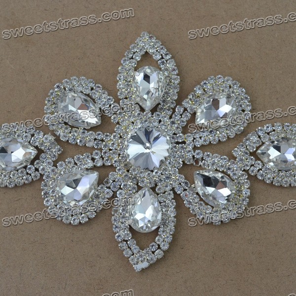 Bridal Rhinestone Appliques Trim Wholesale