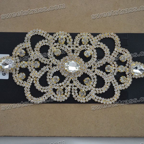 Iron On Rhinestone Bridal Sash Appliques