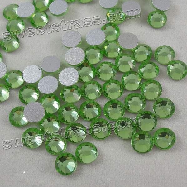 Nail Flat Back Rhinestone Crystals Peridot Wholesale