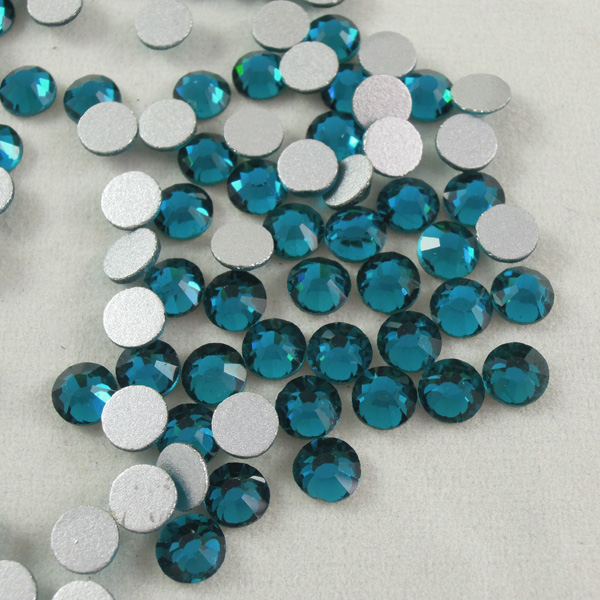 Wholesale Flat Back Crystals Rhinestone Blue Zircon