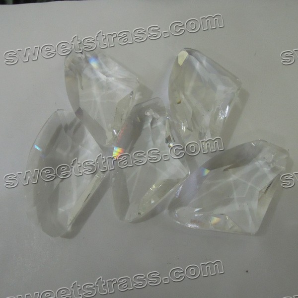 Faceted Fancy Shaped Clear Sew On Glass Rhinestones Wholesale