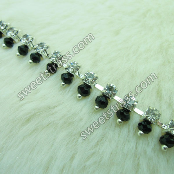 Bead And Rhinestone Chain Trim Jewelry Wholesale