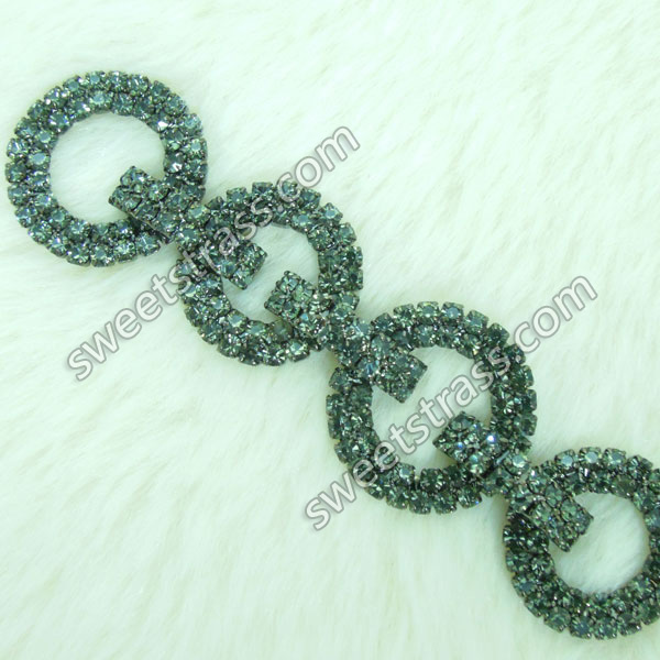 Wholesale Crystal Rhinestone link Chain Trim Jewelry