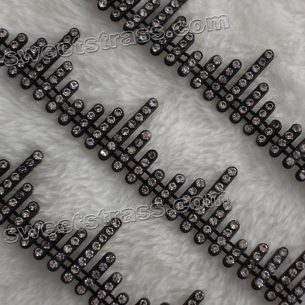 Plastic Banding Crystal Rhinestone Ribbon Trim Wholesale