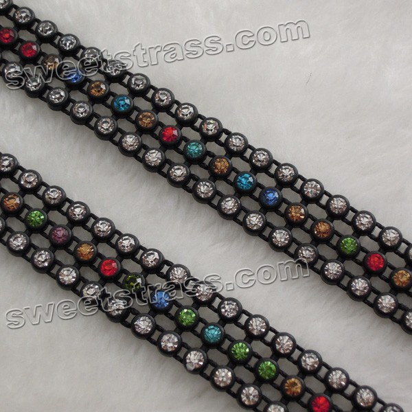 Plastic Ribbon Strass Rhinestone Bandding Trim Wholesale