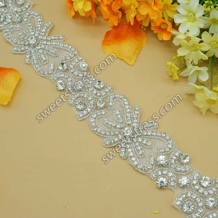 2015 Fashion Bling Decorative Rhinestone Trimming For Dress