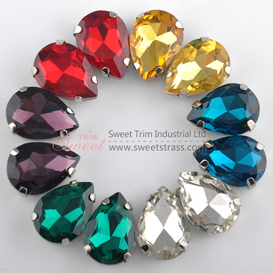 <b>Wholesale Fancy Sewing Glass Stone,Crystal Rhinestones In Settings</b>