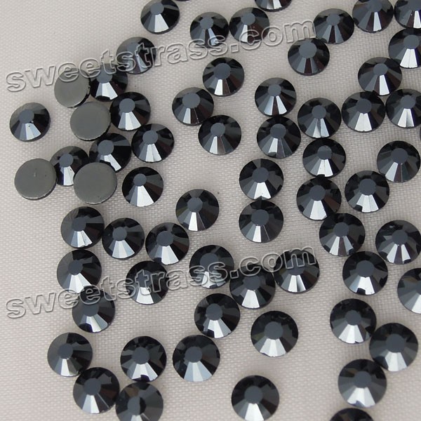 <b>Wholesale SS10,SS16,SS20 Black Jet Hotfix Strass Stone Iron On Rhinestone</b>