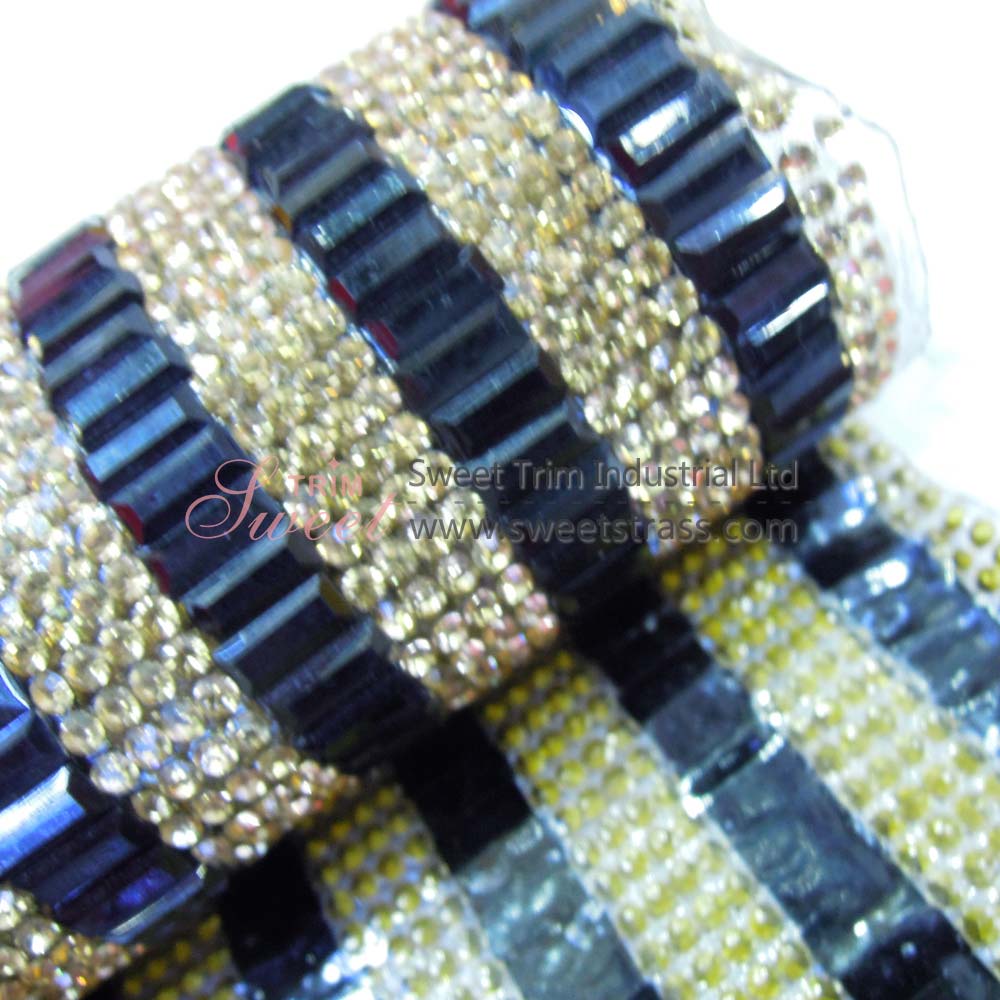 Wholesale Hotfix Glass Stone And Rhinestone Chaton Sheet Mesh