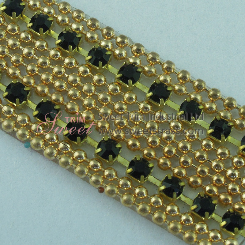 Iron On Adhesive Rhinestone Cup Chain Sheet Trim Wholesale