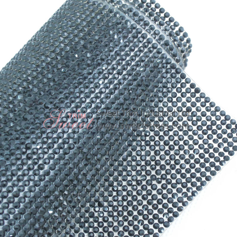 2mm SS6.5 Hot Fix Rhinestone Crsytal Sheet Mesh