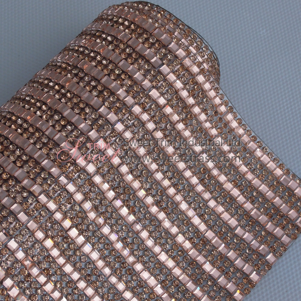 Sticky Hot Fix Strass Rhinestone Mesh Roll Manufacturer