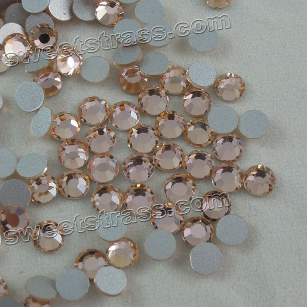 Foil Back Rhinestones For Nails Peach