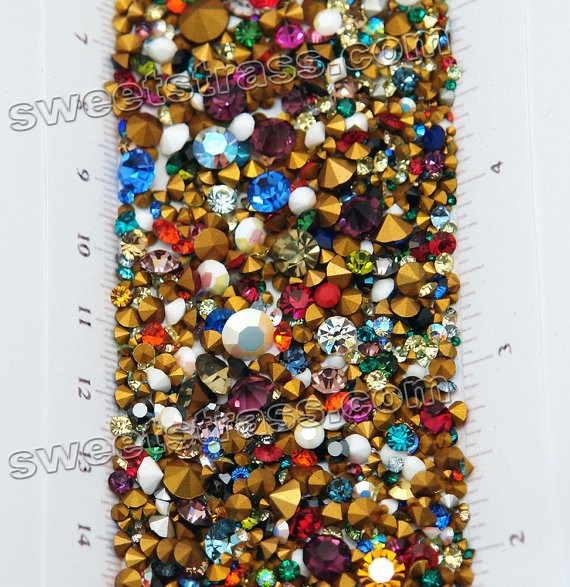 Austria Chaton Mix Colored Austria Crystal Rhinestones