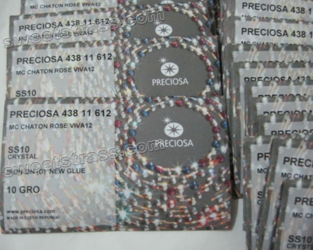 Preciosa Traditional Czech Beads Suppliers Black Diamond SS30 Strass Preciosa Hotfix Rhinestones Crystal AB SS20