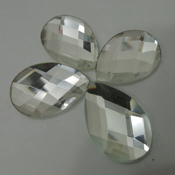 Faceted Tear Drop Shaped Clear Flatback Crystal Rhinestones Wholesale