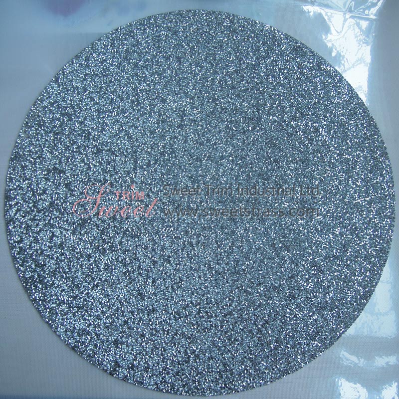 Round Rhinestone Placemat, 38cm Resin Crystal Sheet