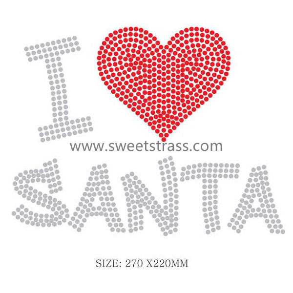 I love santa customized stone sheet transfer