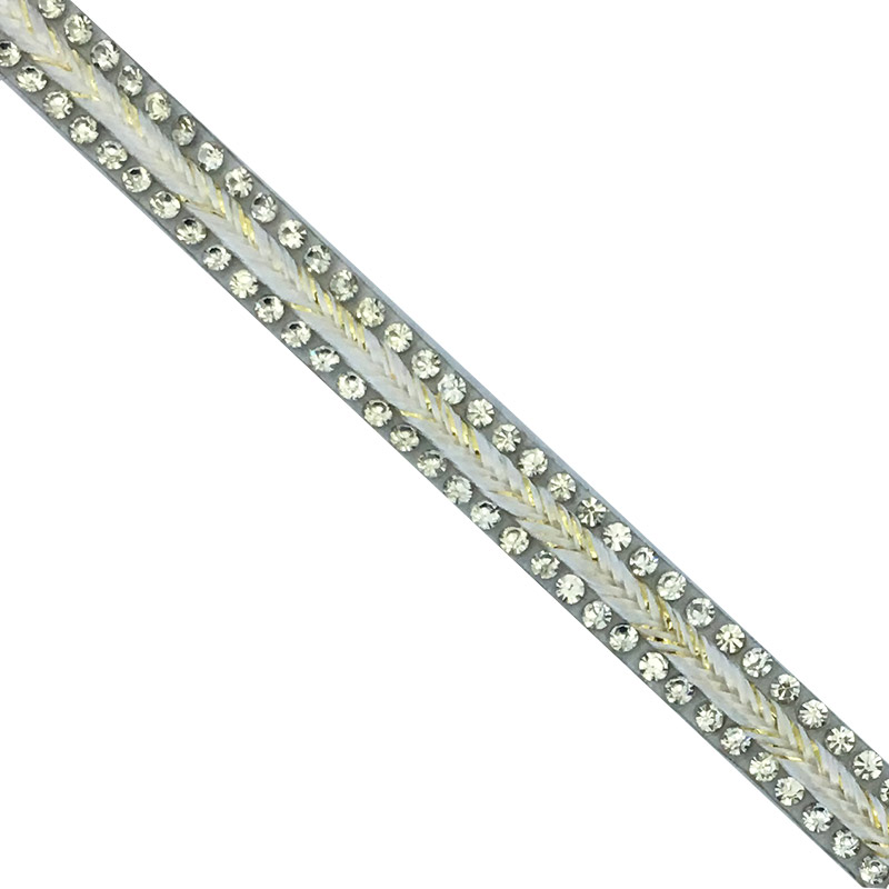 White crystal rhinestone strass Fashionable trim Popular trim for handbag