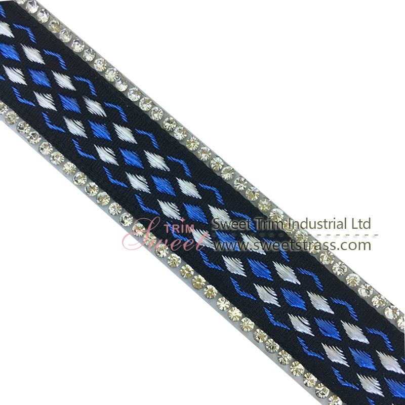 High Quality Hotfix Rhinestone Banding Trimming Crystal For Apparel