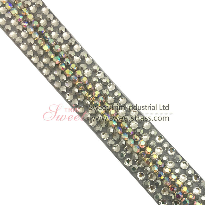 HOTFIx to fabric rhinestone Decor Mesh Roll for wedding clothes