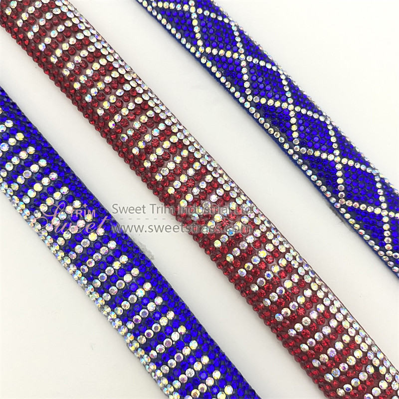 Hot sale Bling crystal Rope for sandals New fashion diamond Strips rhinestone cord rope for shoes decoration