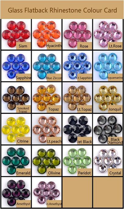 Nail Art Flat Back Strass Rhinestones Smoke Topaz Wholesale