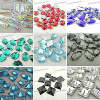 fancy flat back faceted shaped wholesale rhinestones